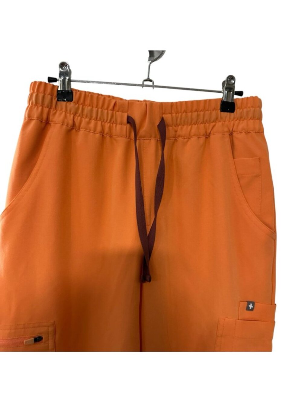 Figs Yola High Rise Slim Scrub Pant Orange Creamsicle W23SW2044T Small Tall ST - Picture 11 of 12